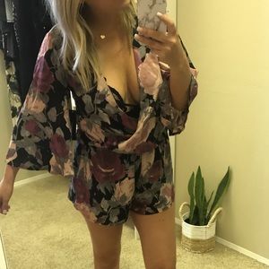 NWT! Floral Romper from Lulu's